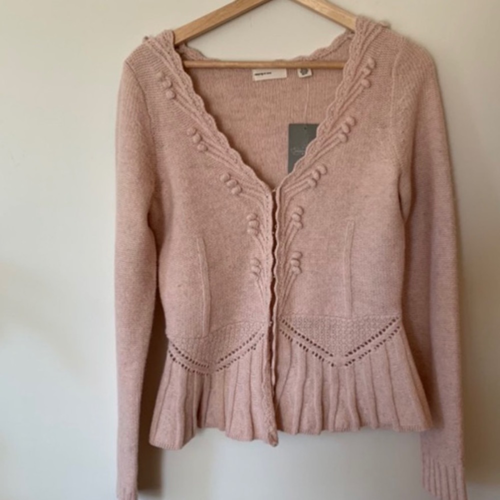 Anthropologie cardigan, sleeping on snow brand
